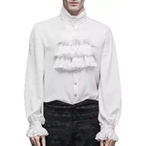 Camisa Gótica Vintage Medieval Para Hombre