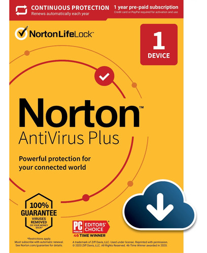 Norton Antivirus Plus 1 Dispositivo 1 Año