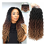 Extensiones Cabello Ondulada Trenza Africana Larga Mujer