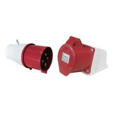 Clavija Y Enchufe Industrial Suprf Roja 3p+t 16a 220v - 440v