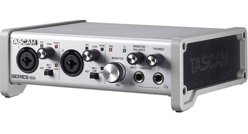 Interfaz Usb Audio Midi 2x2 102i Serie Tascam 2 Entradas