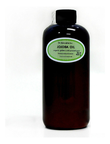 Aceite De Jojoba Dorado Organico  16 Oz