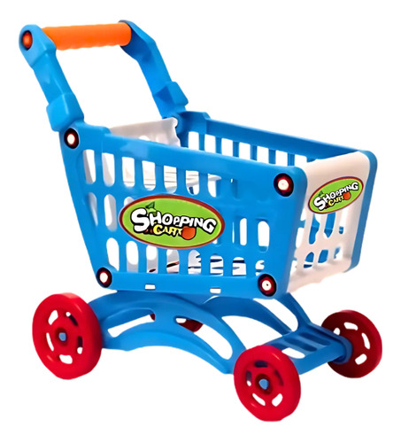 Carrinho De Compras Infantil Solapa Azul Cbs0225b - Castela