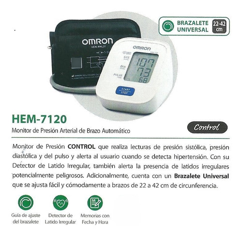 Tensiometro Digital Automatico Hem-7120 Omron