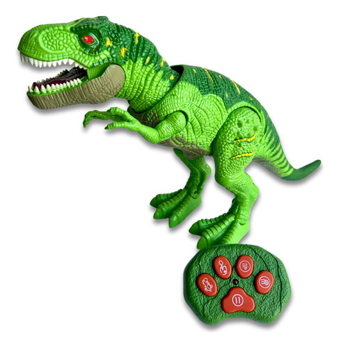 Dinossauro Com Controle Remoto Brinquedo Grande Solta Fumaça