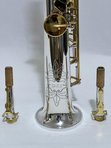 Sax Soprano Jupiter 847 Silver Gold Profissional