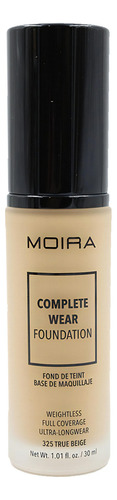 Base De Maquillaje Moira Cosmetics K-beauty Foundation Tono True Beige