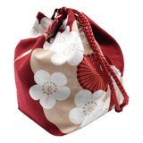 Bolsa Japonesa Com Cordão Flor De Cerejeira Feminina Kawaii