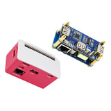 Poe Ethernet Usb Hub Hat Con Caja Abx Para Raspberry Pi Zero