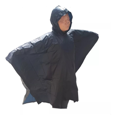 Poncho Capa Lluvia  De Emergencia Azul-azul Francia Consulte