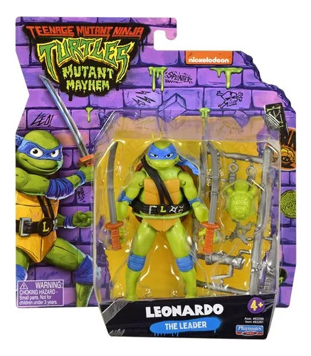 Tortugas Ninja Movie Leonardo C/acc 10 Cm Int 83269