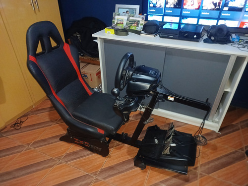 Cockpit Extreme Simracing Vermelho Sem Volante Logitech