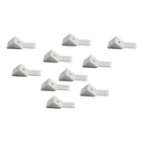 Soporte Escuadra Repisa De Mueble Triangular Pack 100 Blanco