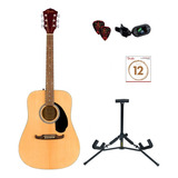 Guitarra Acústica Fender Fa-125 Pack + Accesorios
