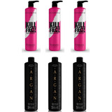Kit X6 Sampoo Kill Frizz + Shampoo Argan 900 Ml Fidelite