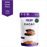 100% Cacao Mexicano Polvo Sin Azúcar Okko 200g