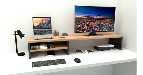 Suporte 90cm Monitor Mesa Setup Gamer Home Office