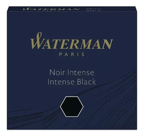 Cartuchos De Repuesto Waterman X 8 Azul Azul Negro  Negro