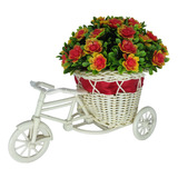 Bicicleta Miniatura Roda Grande Arranjo Buchinho Flores Rg14