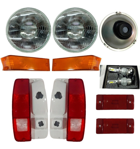 F250 70,71,72 Sport Custom Calaveras Cuartos Faros Foco Led