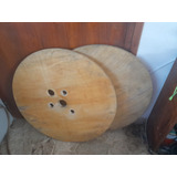 Tapa Mesa Carretel  De Madera Fenolica  Para Tacho 200 Lts 