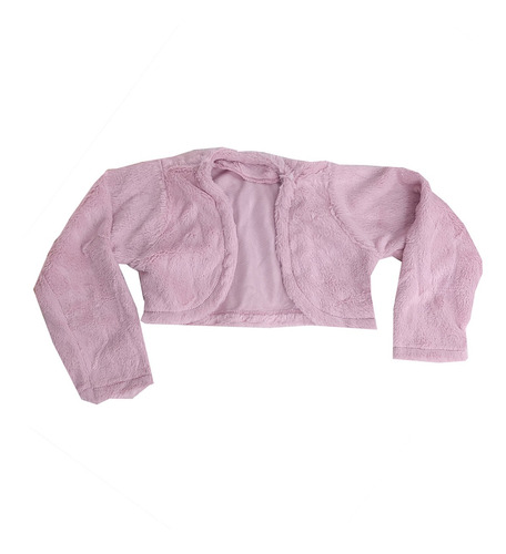 Bolero Infantil Rosa P A 12 Anos Bebê  Inverno Daminha Luxo