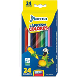 Lapices De Colores Norma Caja Con 24 Piezas Punta 4mm