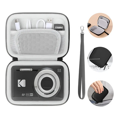 Mhuitw Estuche Funda Case Cámara Digita Portátil Para Cámara Pequeñ.para Kodak PIXPRO FZ55\u002FFZ45\u002FC1,Sony,Panasonic LX,FX,Samsung,Nikon,Casio,Canon,Fuji,JVC,DJI,GoPro etc. | Meses sin interés