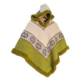 Poncho Tres Puntas Con Capucha 