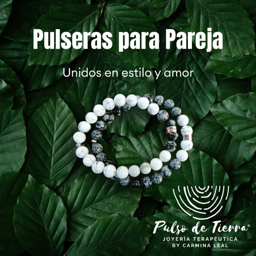 Pulseras Para  Pareja Piedras Naturales