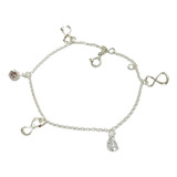 Pulsera Infinito De Plata 925 Con Piedras Ideal Mujer Ps 116