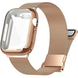 Malla De Metal Y Funda Protectora P/ Apple Watch Bands 41mm 