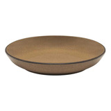 Jogo De 6 Pratos Fundos 20,5 Cm Oxford Flat Ocre