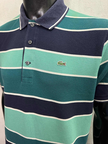 Chomba Lacoste Striped Green Talle 5