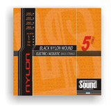 Encordado 060 Black Nylon Bajo 5 Cuerdas Negras, Lemma Sound