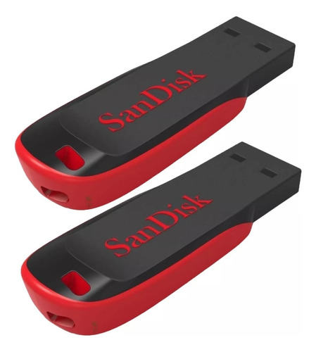 Kit 2 Sandisk Pendrives 128gb Com Flash Drive