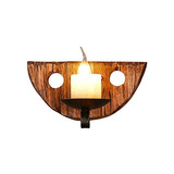 Aplique Pared Antigua Vintage Velas Industrial Pared Rondon