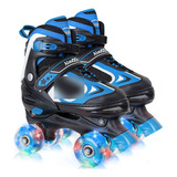 Patines Para Niños - Azul Para Niños Grandes De 7 8 9 10 .