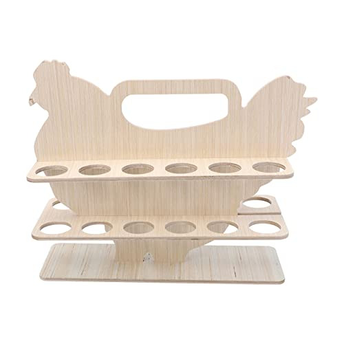 Organizador De Huevos De Madera Rustica