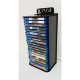 Porta Jogos, Case P/ Games, Fixar Na Parede - 20 Jogos - Ps4