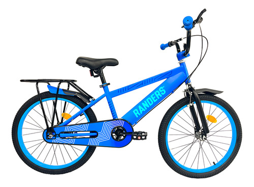 Bicicleta Infantil Rodado 20 Randers Raxtor Azul Color Negro