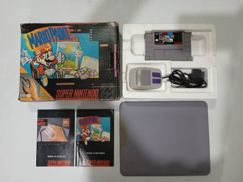 Mario Paint Playtronic Completo + Mouse Super Nintendo Snes