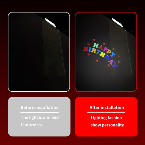 Uuakarin 2 Pcs Car Door Logo Lights Compatible Para Charge2 Foto 3