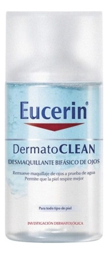 Eucerín Desmaquillante Bifásico De Ojos Dermatoclean, 125ml