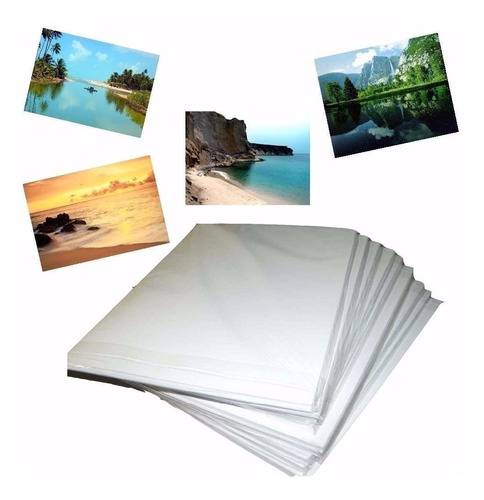 100 Folhas  Papel Foto Glossy  115g Brilho Prova D'água  A4 