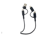 Cabo 4 Em 1, Lightning  X Tipo C X Usb-a - Carregamento - 1m