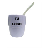 30 Mate Personalizados + Bombilla + Disco Souvenir