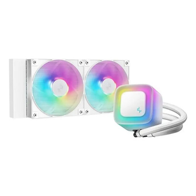Enfriamiento Liquido DEEPCOOL LE240 WH V2 240mm RGB PWM 2100RPM AM5 LGA 1851 Blanco R-LE240-WHAMMN-G-2 | Envío gratis