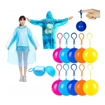 20 Pzs Impermeable Portátil Poncho Desechable Cápsula Llaver | MercadoLibre