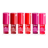 Set De 6 Piezas  Kiss Lip Tint - Tintas Para Labios Pink Up